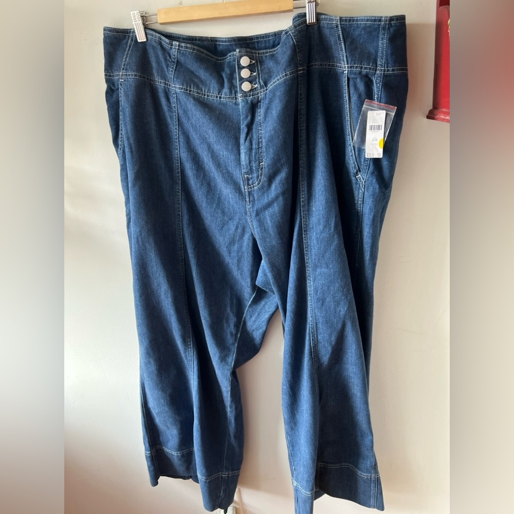 PILCRO Seamed High-Rise Flare Jeans NWT 26 W - Picture 1 of 7